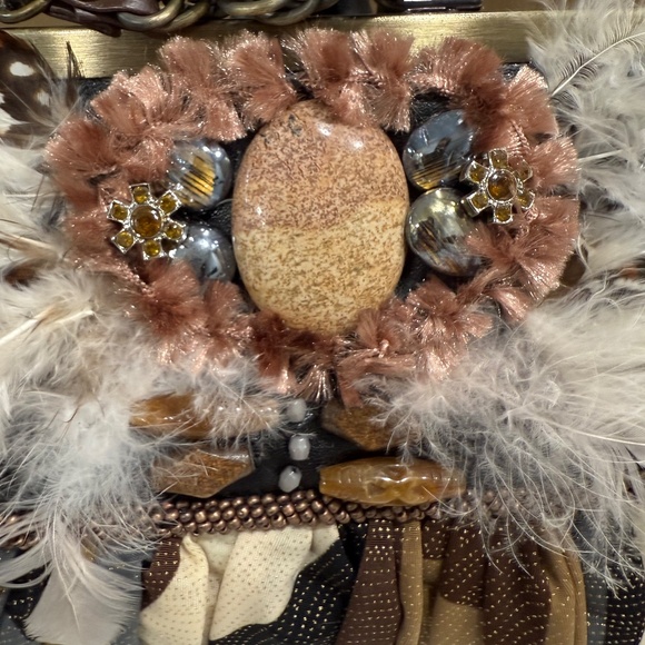 Mary Frances Feather and Stone shoulder bag - Picture 2 of 6